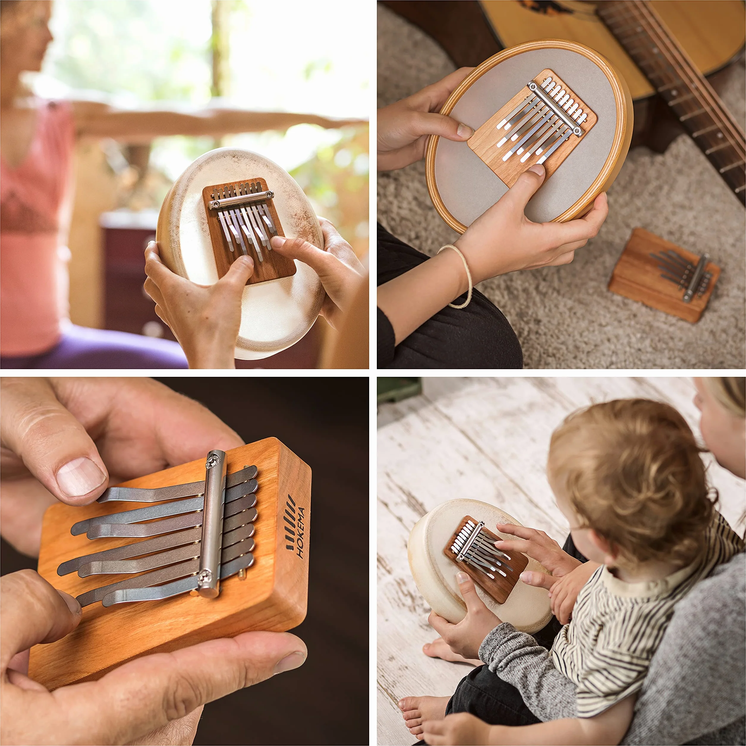 HOKEMA Original Sansula Tasche - Passend für alle Sansula 9 Ton Instrumente - Extrem strapazierfähig - Kalimba-Zubehör - Fiberglas verstärkt - Klaviertasche - Spielunterlage