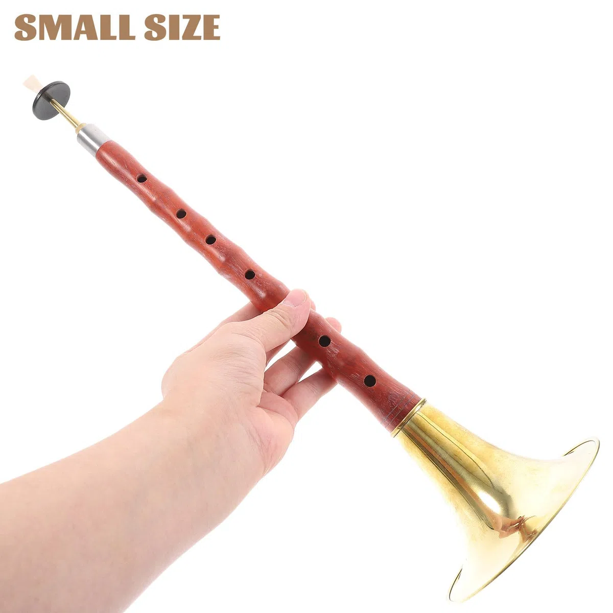 ULTECHNOVO Traditionelles Suona Blasinstrument aus Rotem Sandelholz mit Kunststoffrohrblatt Leicht zu Tragen für Anfänger und Professionelle Musiker im C dur Ton Zufällige Zufällige Farbe