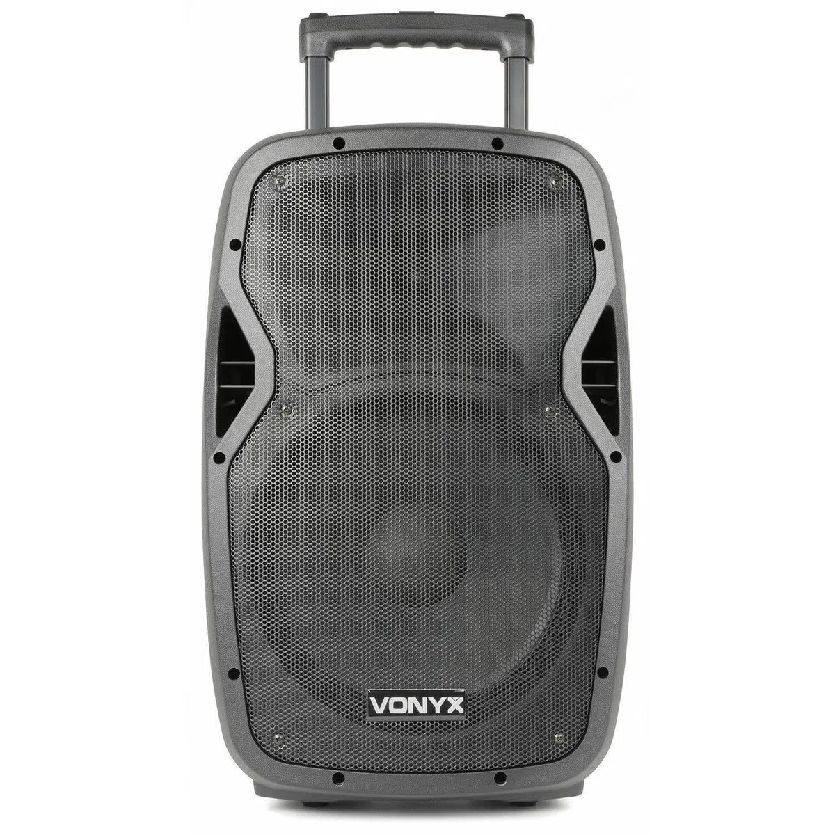 Vonyx AP1200PA - Mobile PA Anlage, Partybox Bluetooth mit Akku, 600 Watt Party Lautsprecher mit UHF-Mikrofon, Kabel-Mikrofon und Wireless Headset, Musikbox Bluetooth Groß, MP3 - USB/SD, Handgriff