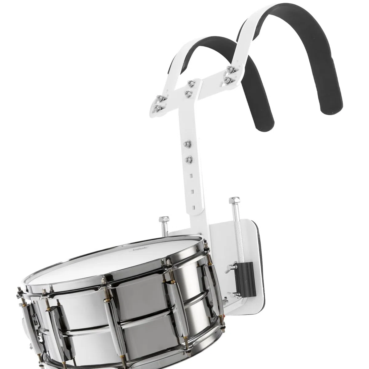 Hemobllo Verstellbarer Snare Drum Carrier Aus Aluminiumlegierung Mit Schultergurt Tragbarer Marschtrommel Rückrahmen