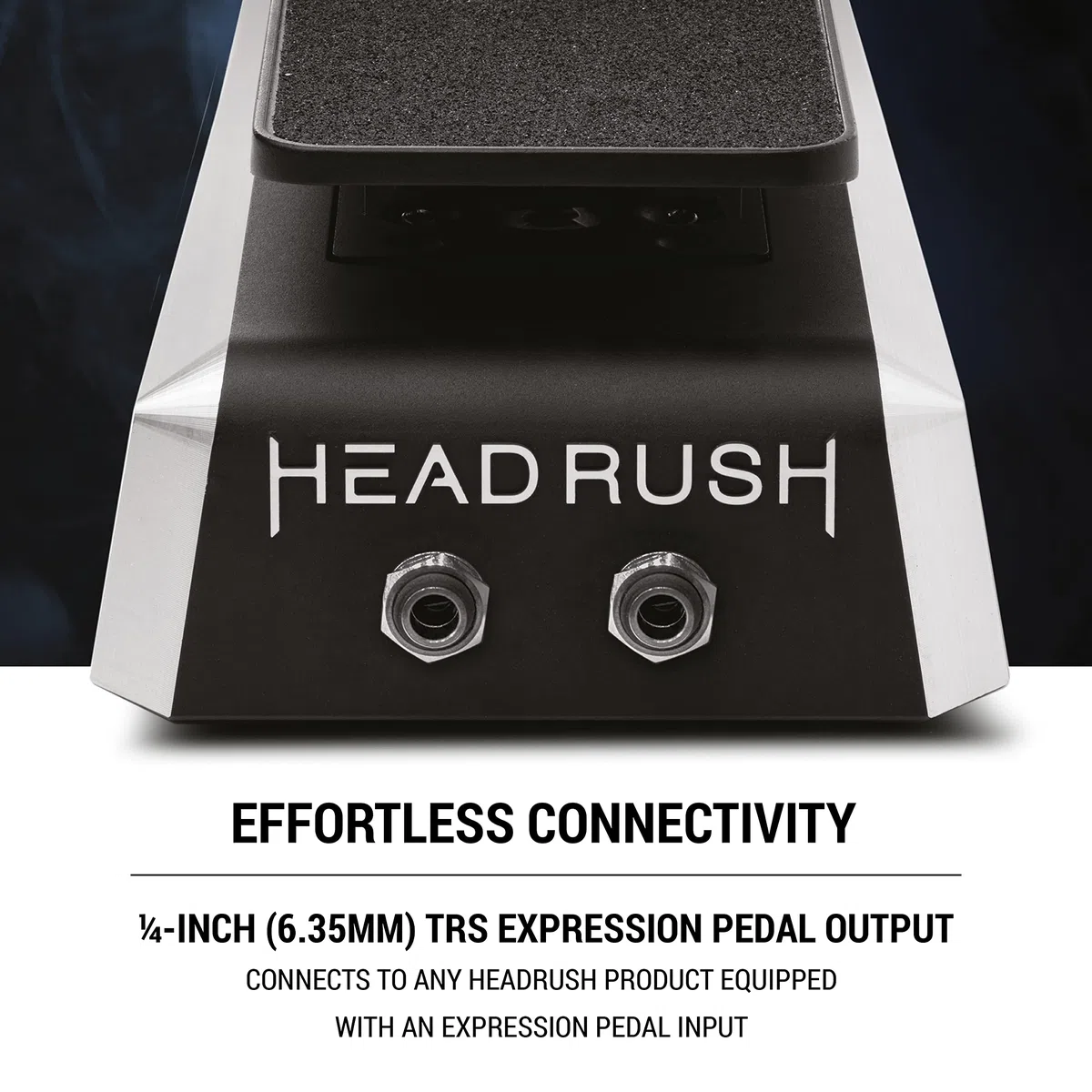 HeadRush Expression Pedal – Expression Pedal für Gigboard, Pedalboard und Looperboard mit federndem Zehenschalter