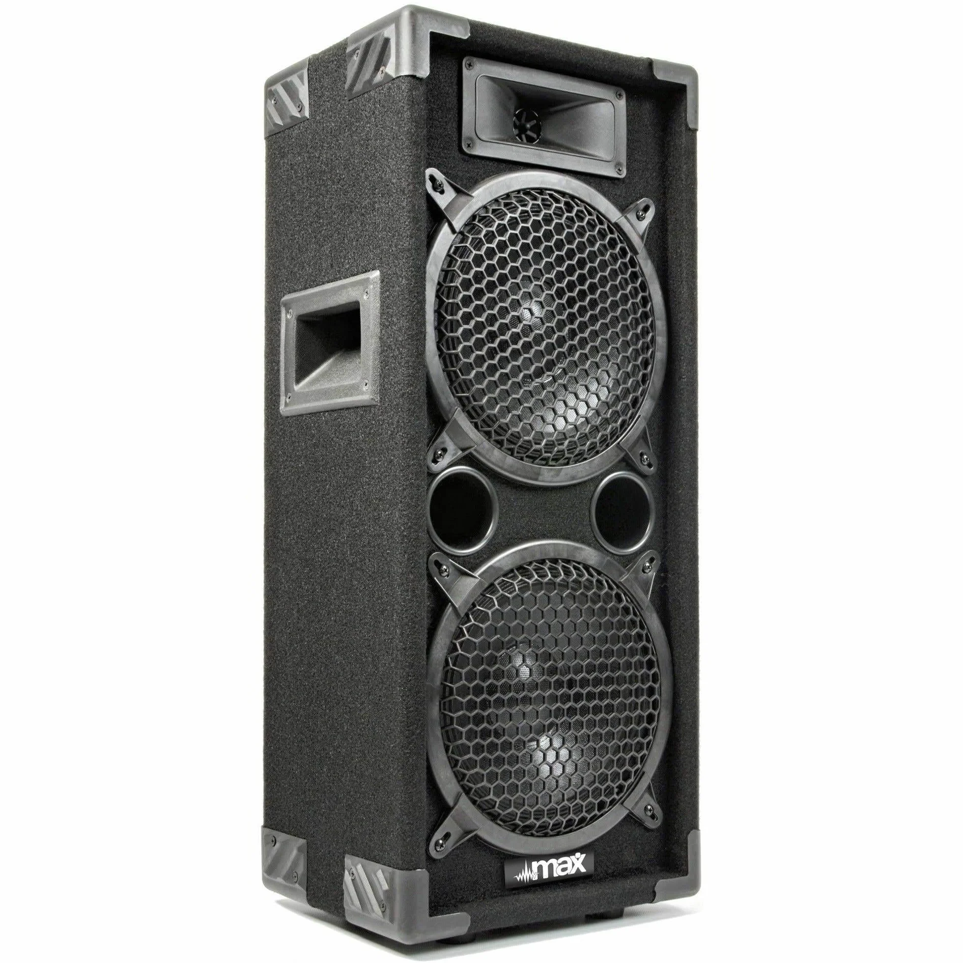 MAX28 - DJ Set, PA Anlage, DJ Boxen Set 1600W und 700W Verstärker mit Bluetooth, MP3, USB, MAX28 Bundle 2 passiv Lautsprecher, PA-System