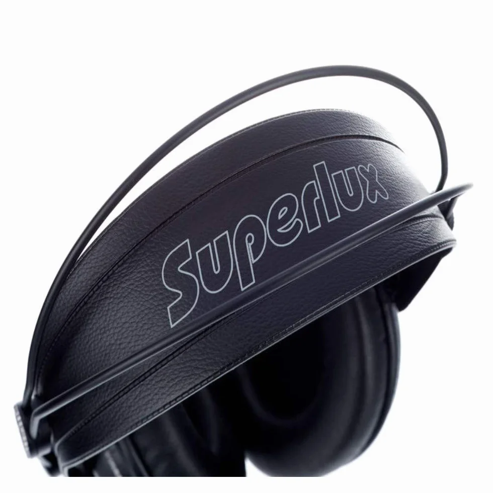 Superlux hd662b Headset – Kopfhörer (ohrumschließend, 10 – 30000 Hz, Neodym, verkabelt, Schwarz)