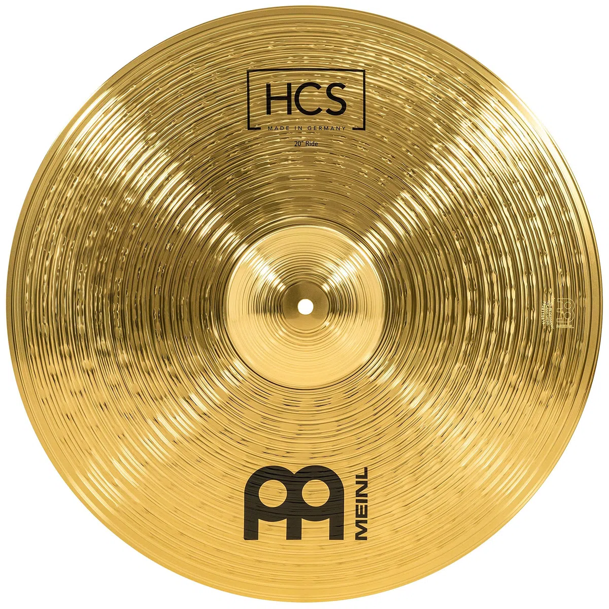 Meinl Cymbals HCS Ride 20 Zoll (Video) Schlagzeug Becken (50,80cm) Messing, Traditionelles Finish (HCS20R) & XDrum Galgenbeckenständer Semi (Höhe 84 bis 157 cm, versenkbarer Galgen, doppelstrebig)