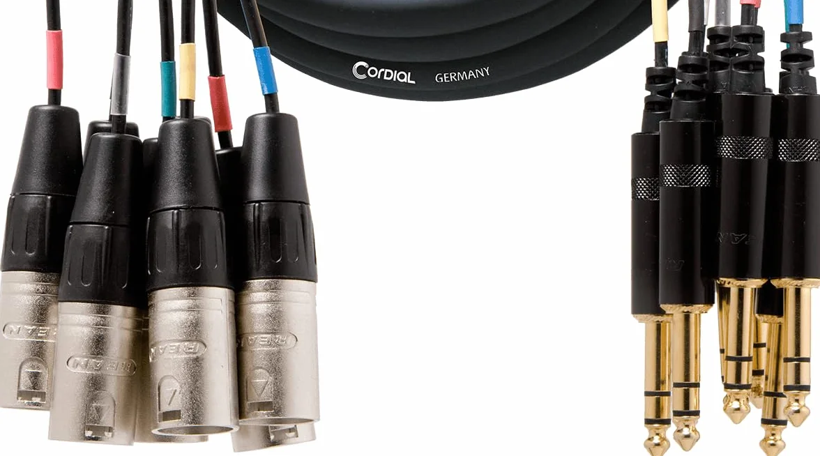 CORDIAL Kabel Mehrpaarig 8 XLR male/8 jack stereo 3 m Kabel AUDIO Mehrpaarig