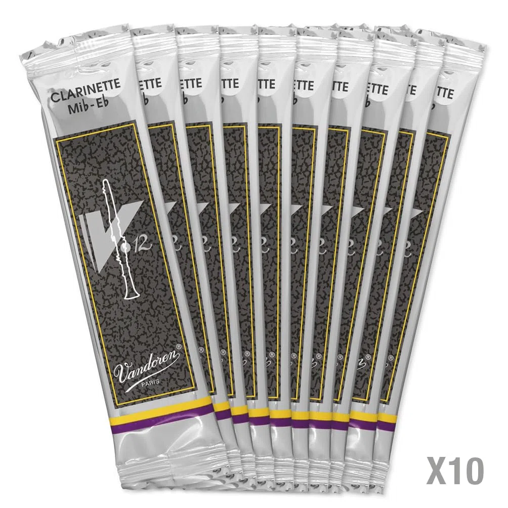 Vandoren CR6135 V12 Eb Clarinet Reeds (Strength 3.5) (Pack of 10)