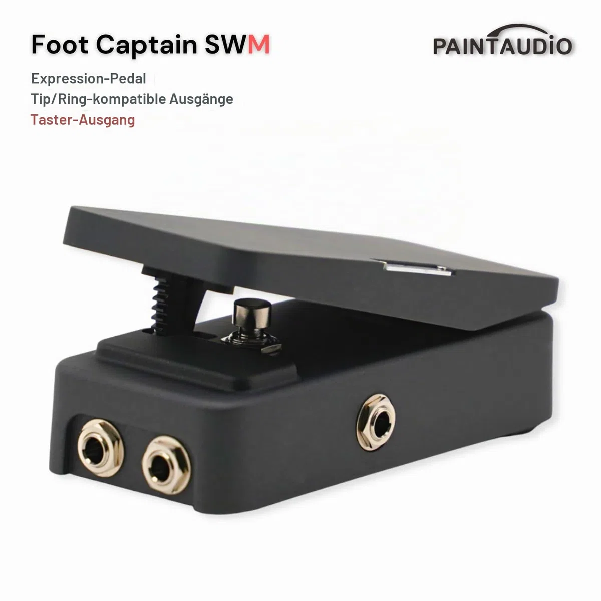 Paint Audio Foot Captain Dual Outputs Expression Pedal, Multi-Effekt-kompatibel für Tip/Ring-Verbindung (Foot Captain-SWM)