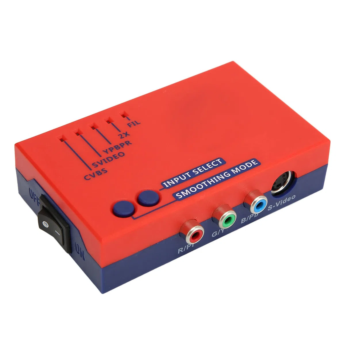 RetroScaler2x HD Multimedia-Schnittstellenkonverter für Retro-Konsolen – Line Multiplier 480p/576p Auflösung Konverter für NTSC & PAL Signale -Ausgang Kompatibel mit 2D und 3D Spielen (Rot) Endgül