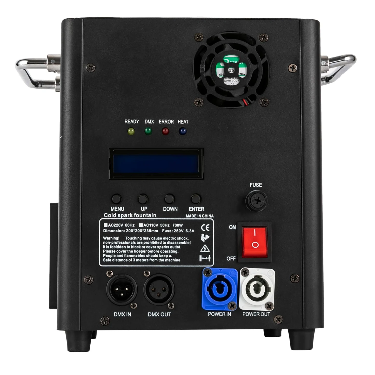 Pyrotechnikmaschinen, Bühnenausrüstung Spezialeffekt Maschine,700W Cold Spark Feuerwerksmaschine Stage Spezialeffekt Machine, Verwenden Sie in Big Show Hochzeitszeremonie Bar Hochzeit, Bühne Party