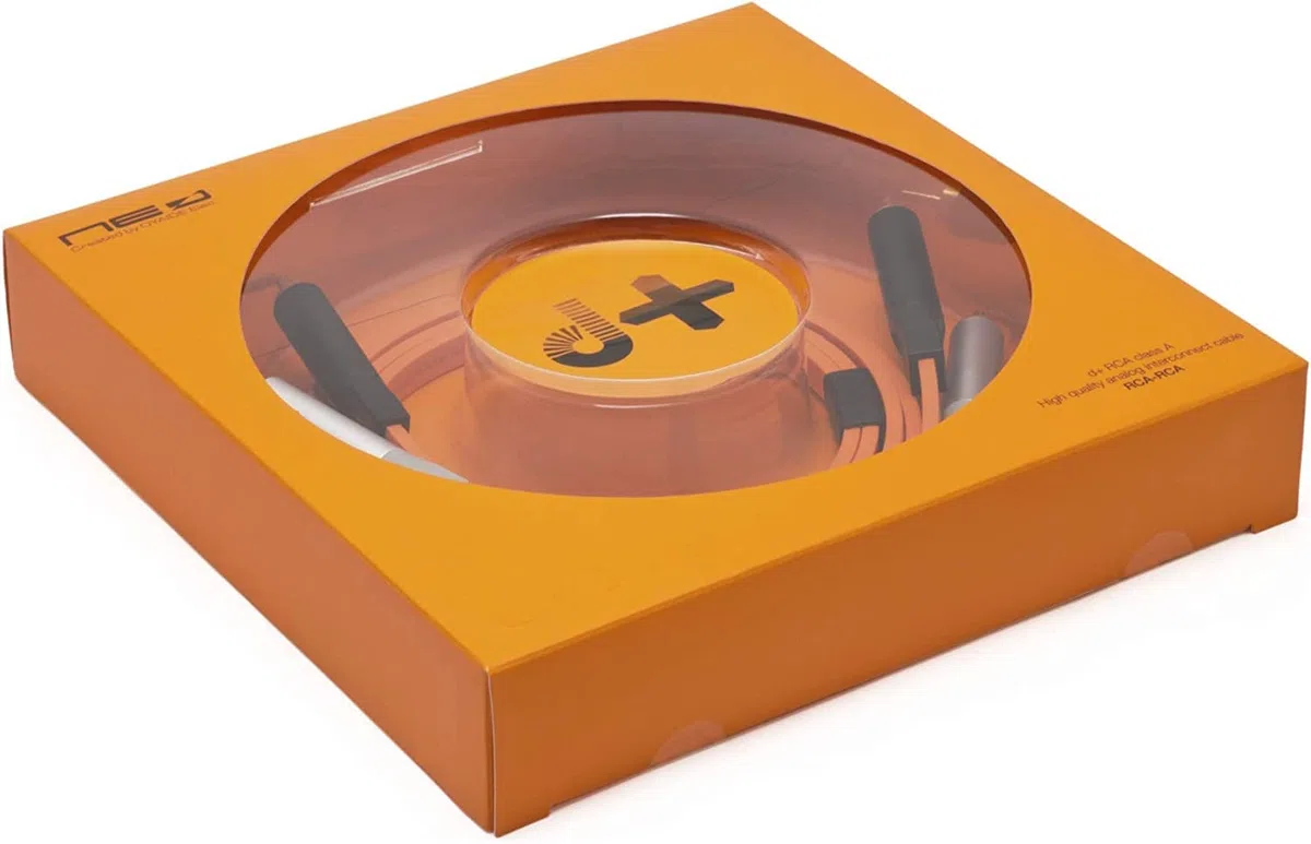 NEO by Oyaide d+ RCA (Class A) DUO – Hi-Speed und langlebiges Digitalkabel für DJs, Musiker und Produzenten 2 x 1 Meter Kabel Kompatibel mit allen Cinch-Eingabegeräten