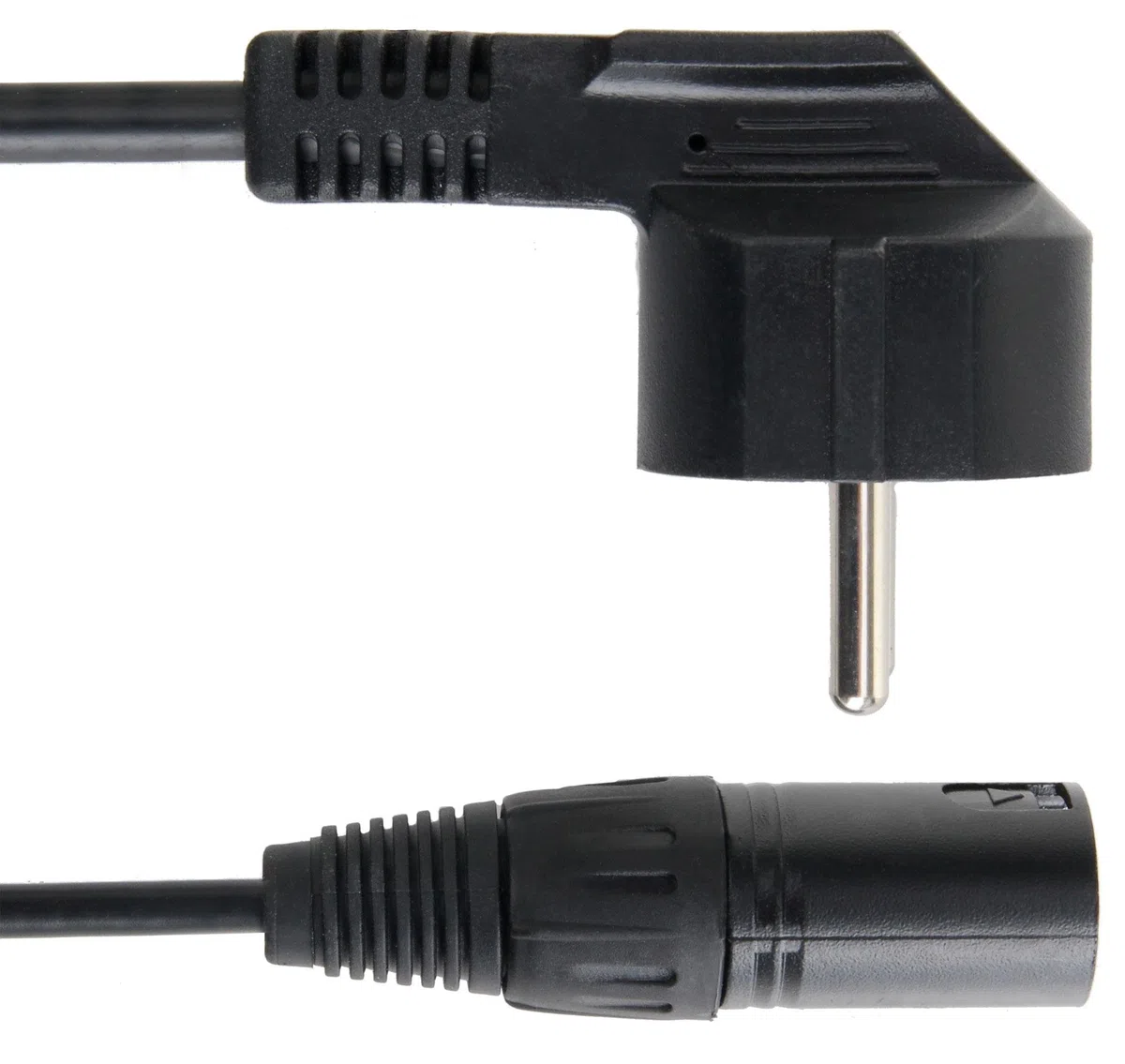 Pronomic Stage EUIECX-15 Hybridkabel Schukostecker auf Kaltgerätebuchse, XLR/XLR 15m (ideal zur Verkabelung von Aktiv Boxen, PA Lautsprechern, Lichteffekten & Bühnenbeleuchtung)