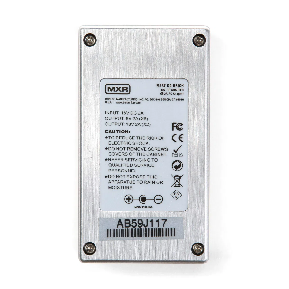 JIM DUNLOP MXR - M237 - Netzteil Pédales d'effets DC-Brick