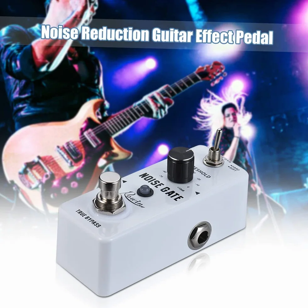 Btuty Noise Gate Pedal Gitarre Noise Suppressor Effekte Pedal Rauschunterdrückung Pedal 2 Modi True Bypass