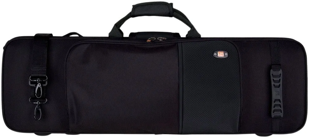 ProTec Travel Light PS144TL Geigenkoffer/Violinenkoffer, leichtgewichtig, Schwarz
