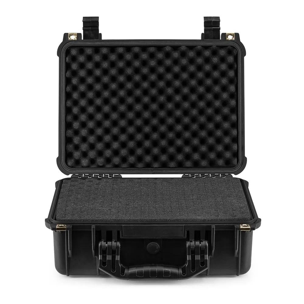 Power Dynamics GIGCase8, Universal Hard Case Kamera Koffer Schaumstoff, DJ Koffer, Foto Koffer, Schutzkoffer, DJ Universalkoffer, Wasserdichter Koffer, Transportkoffer mit Schaumstoff, Schwarz