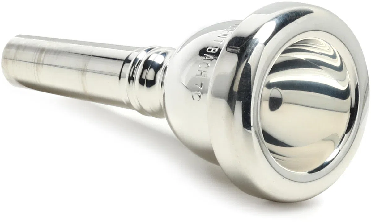 Vincent Bach Mundstück Tenorposaune standard Serie 350 Modell 7C, 3507C, Silber, Medium Shallow Cup Depth, 24.75mm Cup Dia.