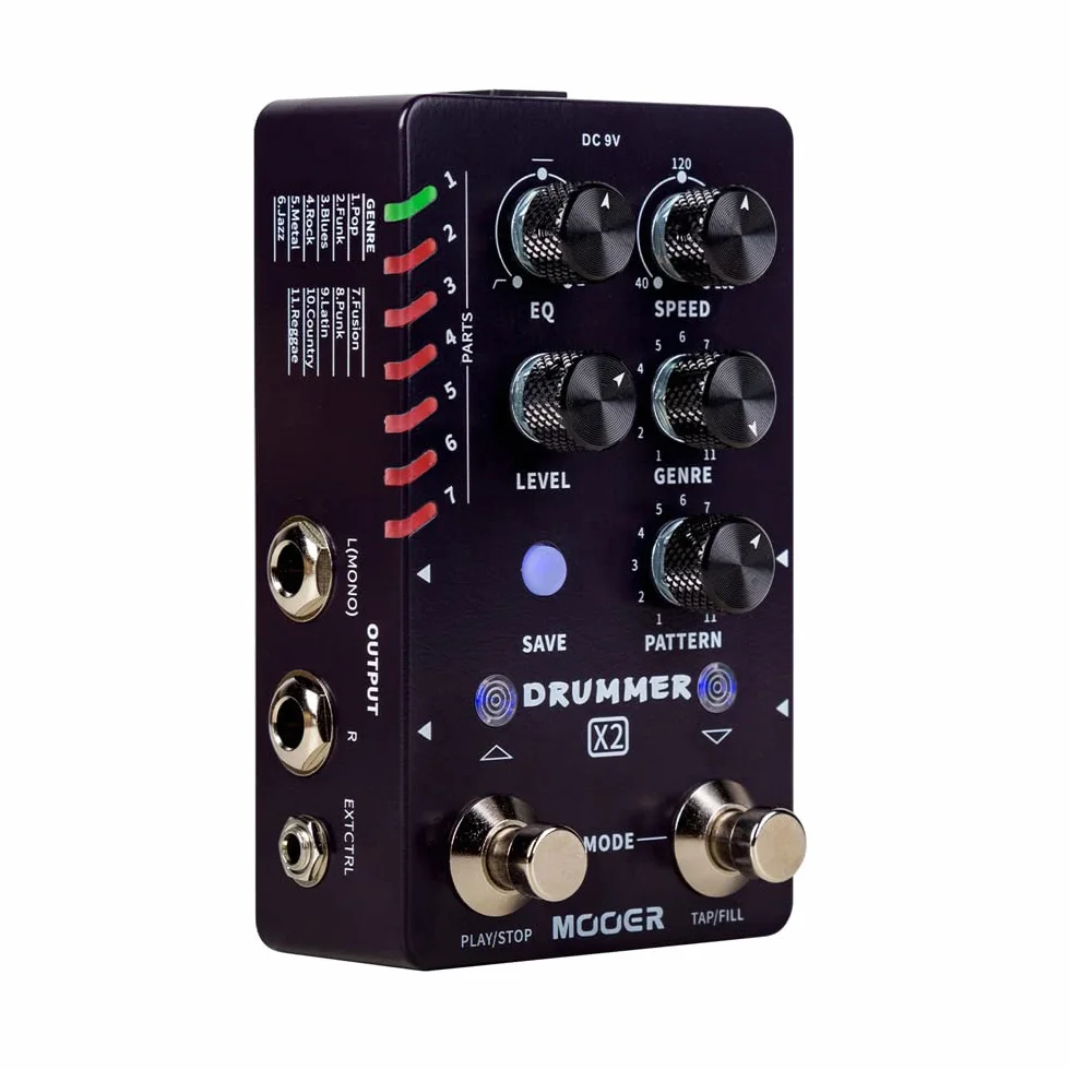 Mooer Drummer X2 Drum Machine Pedal