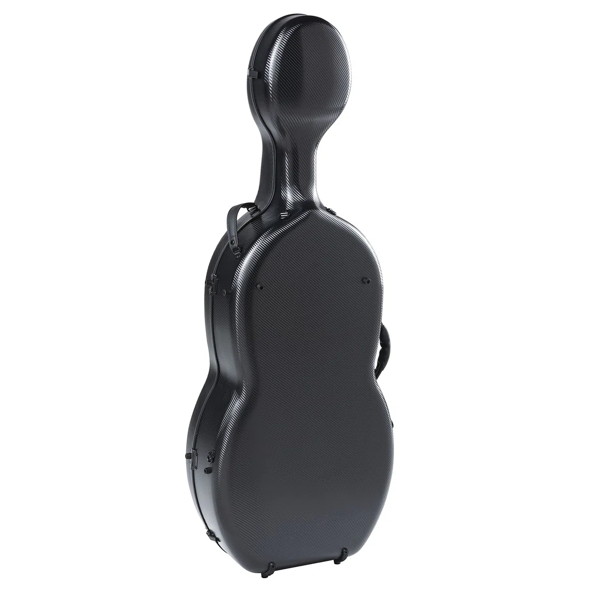 GEWA Celloetui Polycarbonat 4/4 schwarz mit Rucksackriemen und Seitengriff