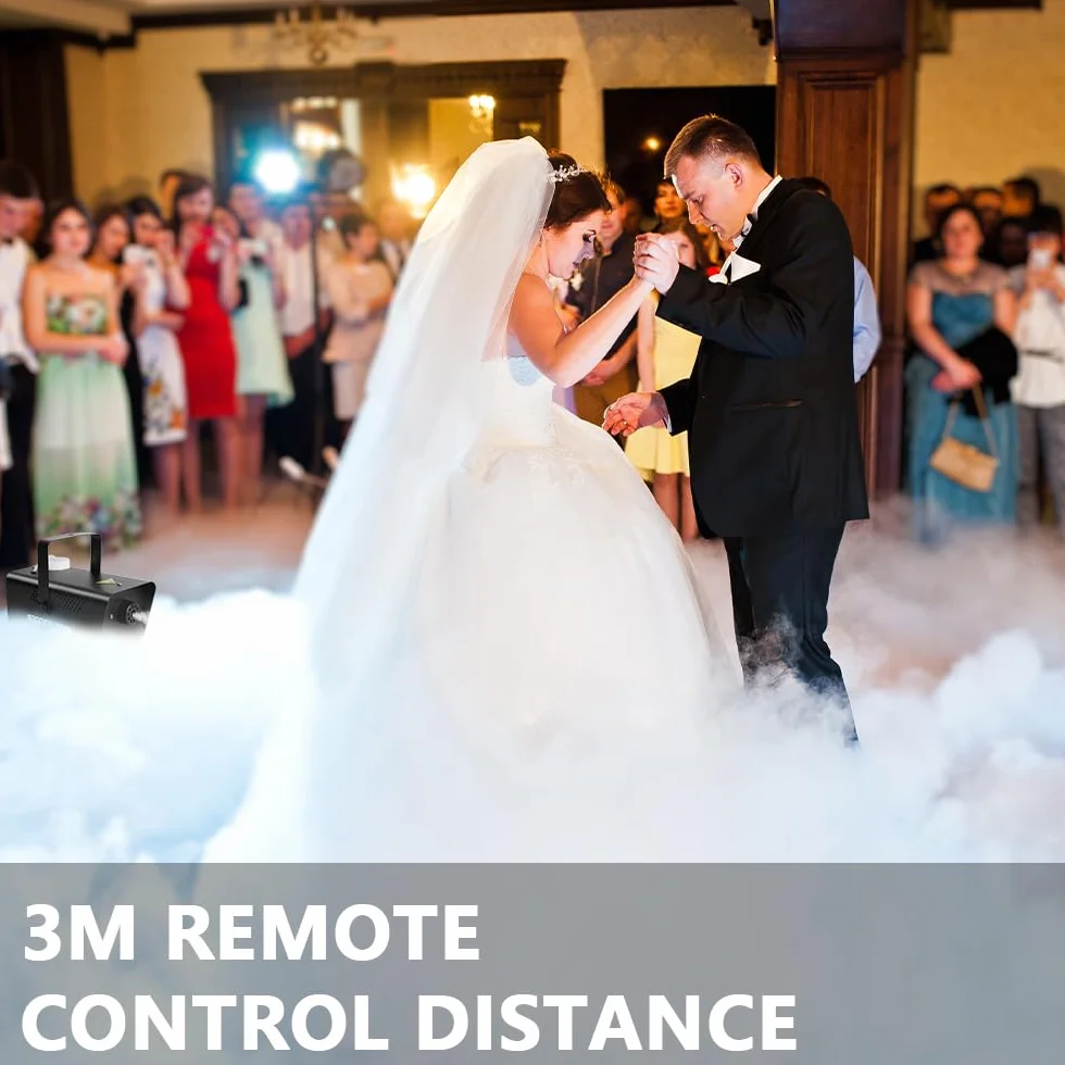 HOTUT Nebelmaschine,Fog-Machine mit Funkfernbedienung,Rauchmaschine,500 WATT Stabil & Tragbar,Smoke Machine,Nebelhersteller perfekt für Hochzeiten, Halloween und Bühnenshows