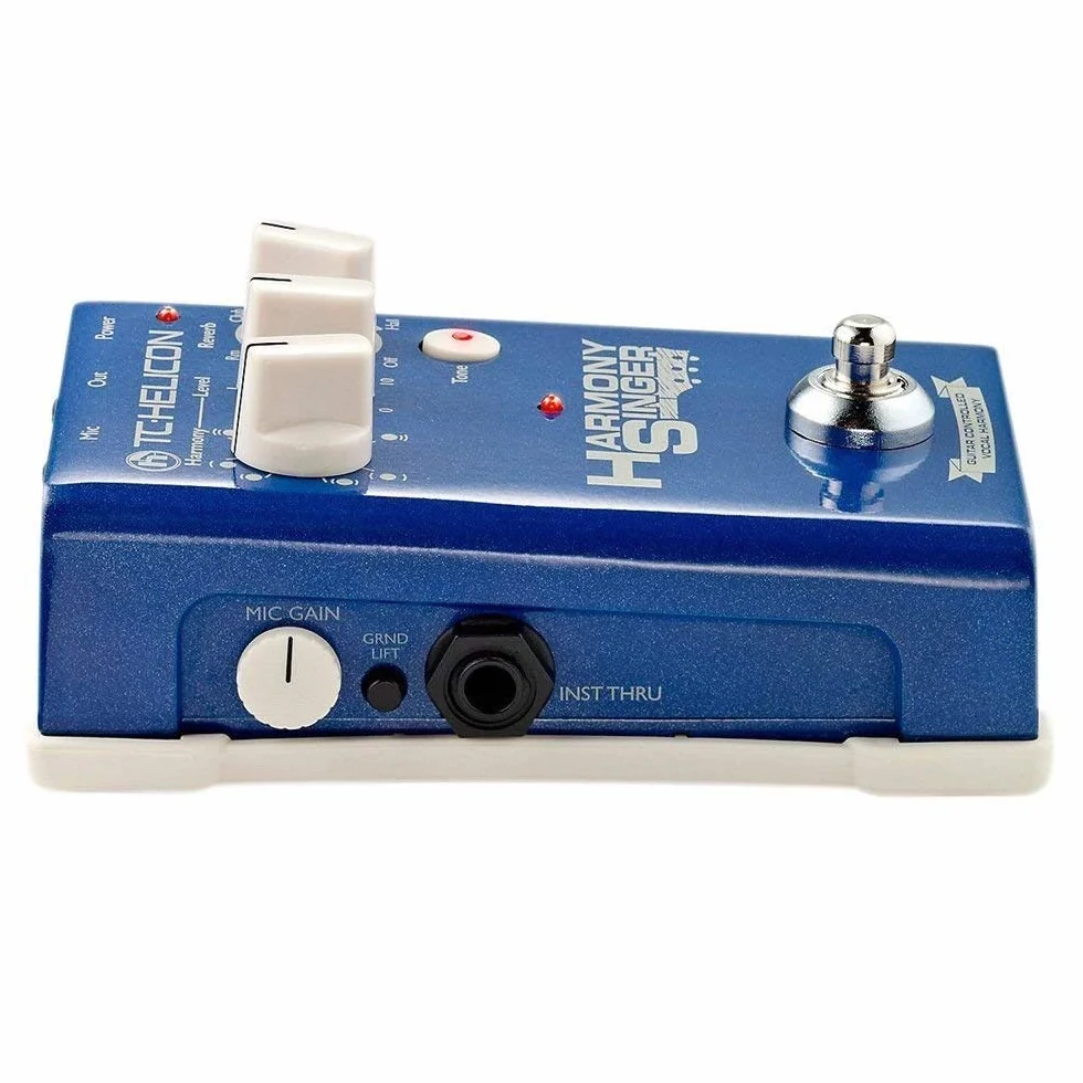TC Helicon HARMONY SINGER 2 Batteriebetriebener Vocal Effects Stompbox mit gitarrengesteuerter Harmonie, Reverb und Klang