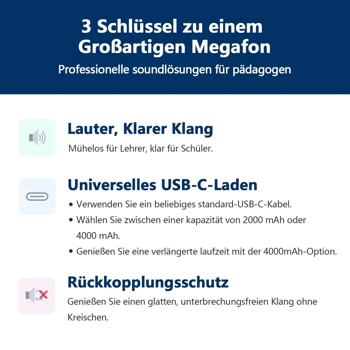 Norwii Sprachverstärker, PA-Endstufen, Tragbares Mini-Kabelmikrofon-Headset für Lehrer im Klassenzimmer und bei Vorlesungen im Freien, Unterricht, Reiseleiter, USB-C-aufladbar