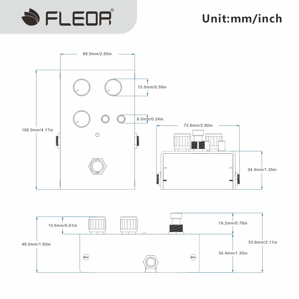 FLEOR Analog-Delay-Pedal mit Modulation, warmen Ambient-Echo-Effekten, True-Bypass-Gitarrenpedal für E-Gitarre, Bass und Synthesizer