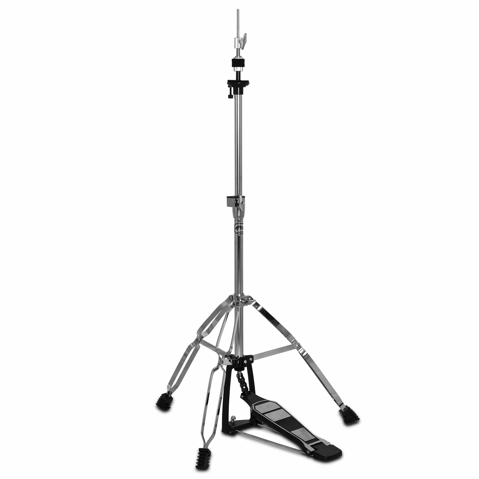 TIGER DHW49-CM Doppelstrebiger Hi-Hat Ständer mit Direkt Pull Fußpedal