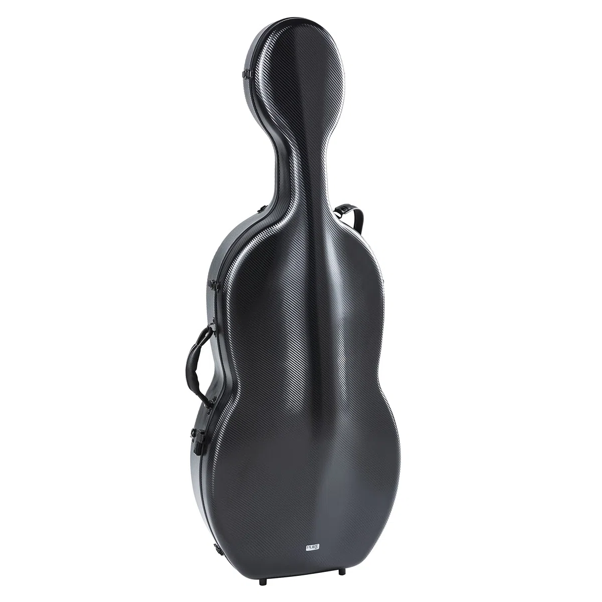 GEWA Celloetui Polycarbonat 4/4 schwarz mit Rucksackriemen und Seitengriff
