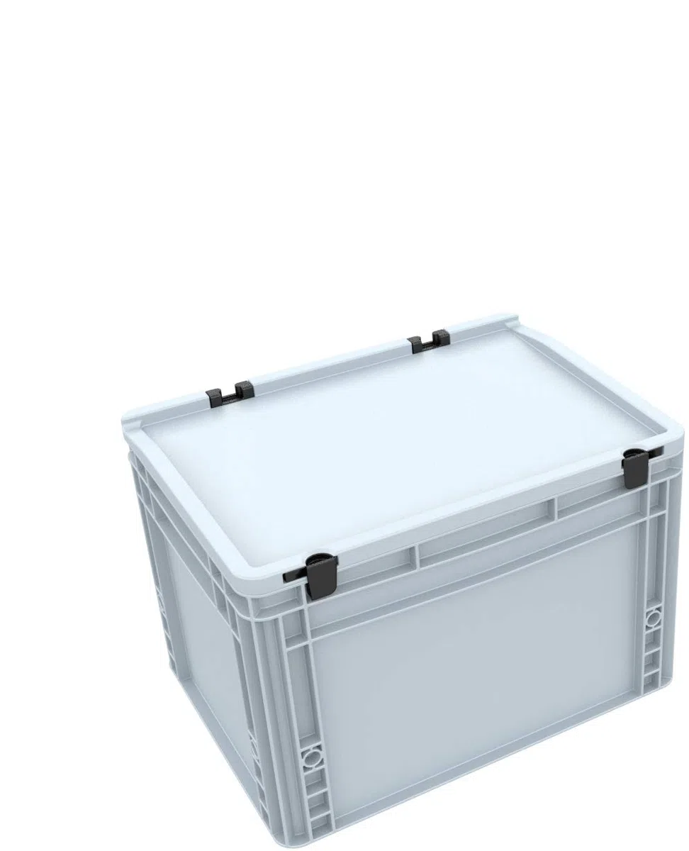 Auer Packaging DDEB265 Eurobehälter/Euro Box mit Scharnierdeckel ED 43/27 HG