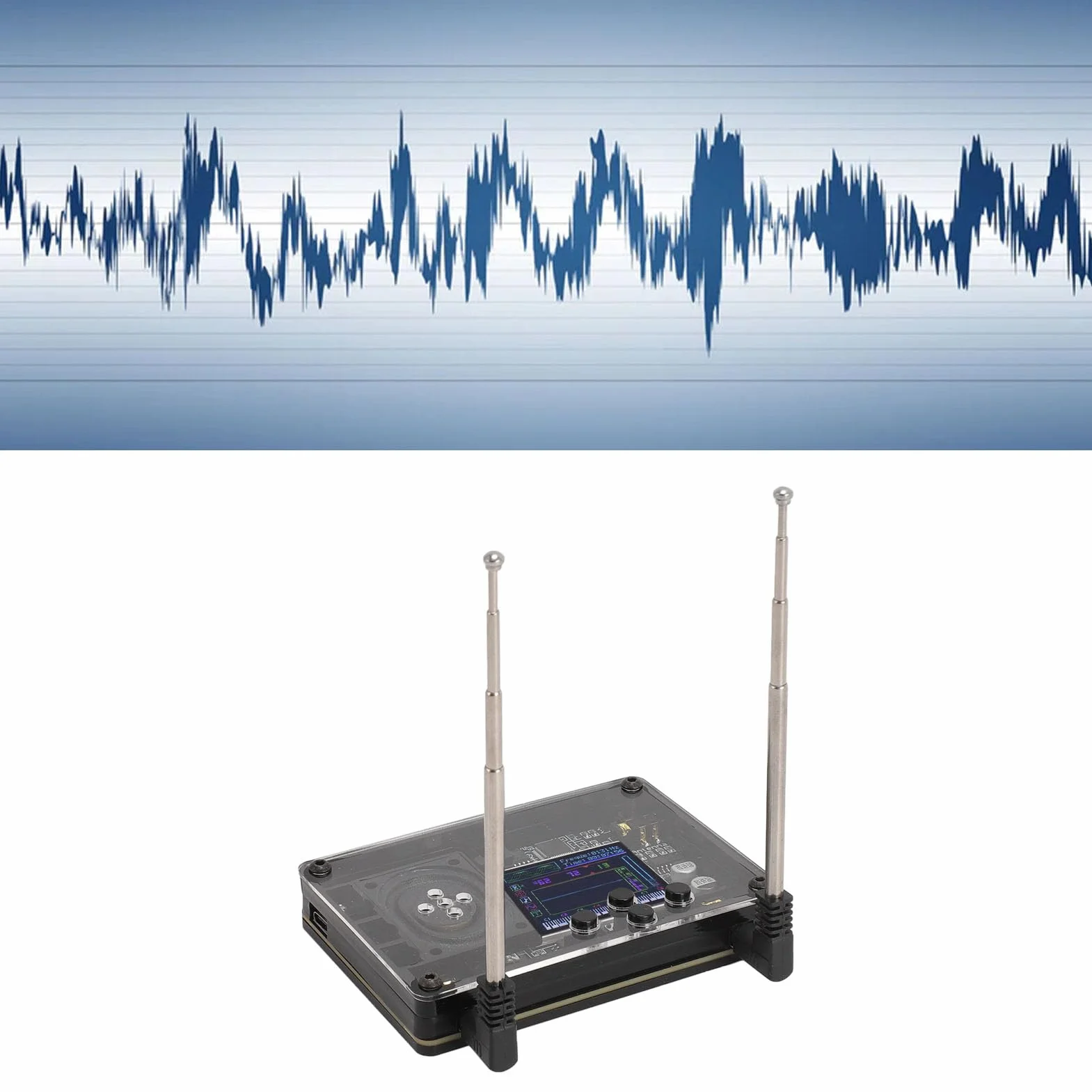 -Theremin, Typ C Theremin mit Farbdisplay und über 70 Stimmen, Tragbares Elektronisches Instrument mit Selbsthaltigen Lautsprechern, Musikmodul Genial, für Anfänger