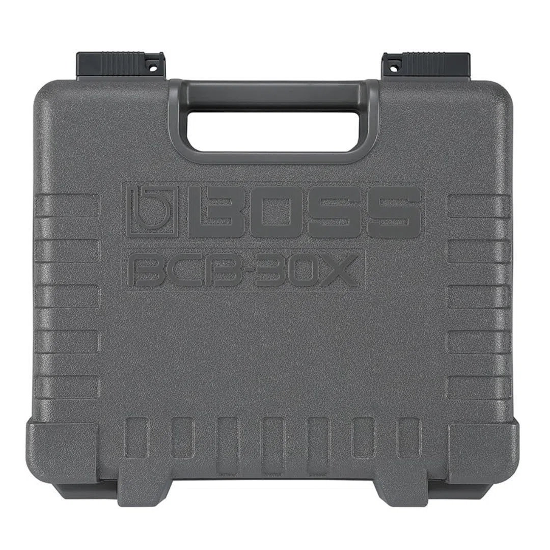 BOSS BCB-30X Ultra-Portable Effects Board und Tasche mit integriertem Deckel | Kleiner, langlebiger und robuster Schutz, anpassbar für Ihre Gitarrenpedale