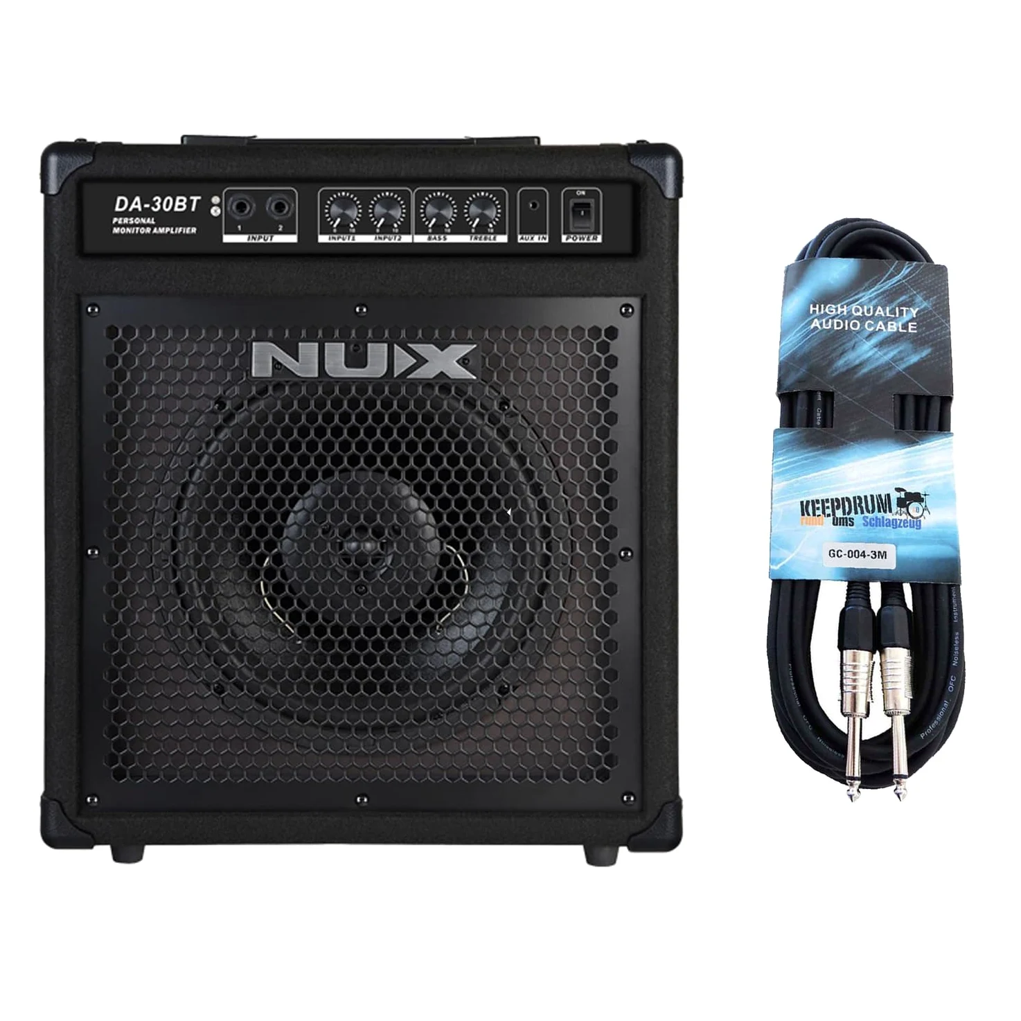 Nux DA-30BT Schlagzeug-Verstärker E-Drum Monitor Box mit Bluetooth