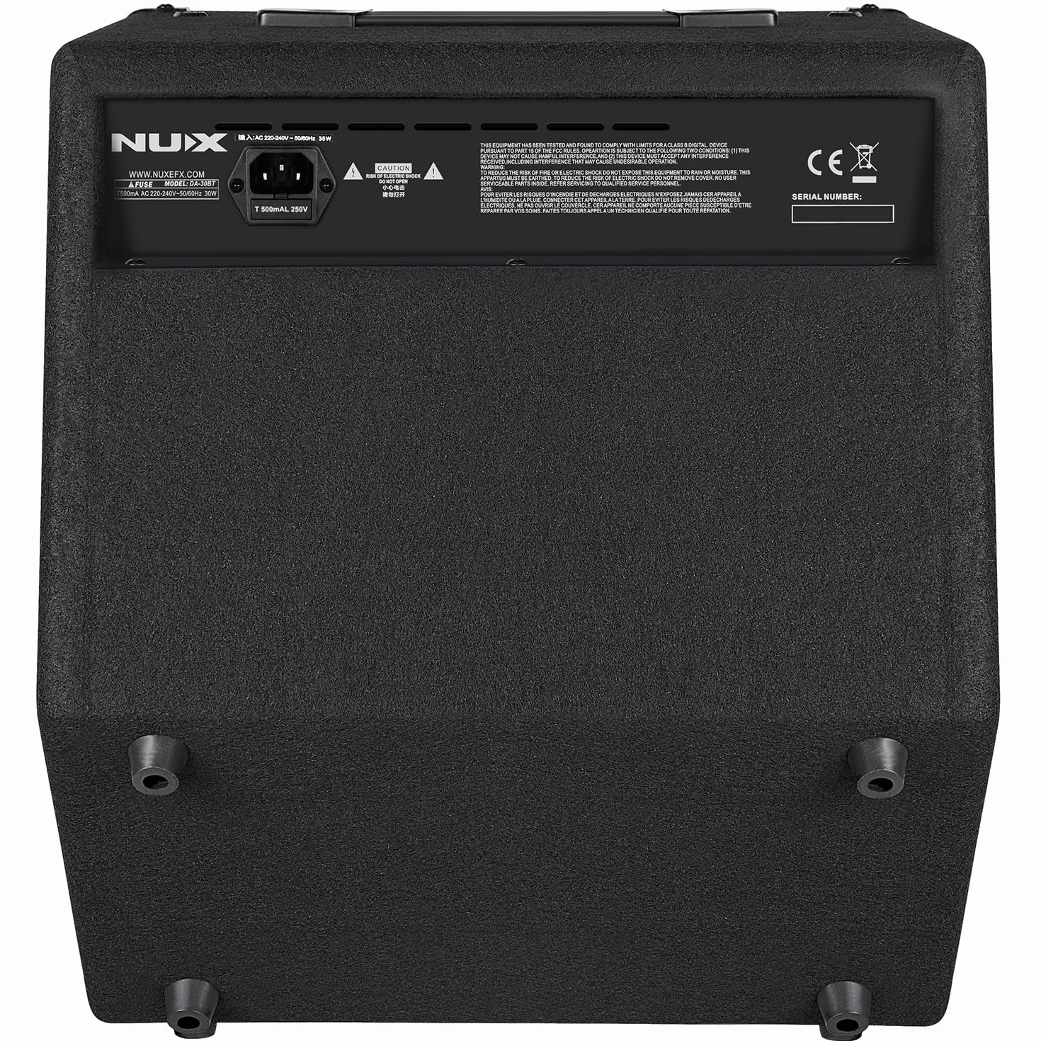 NUX DA-30BT Drum Speaker Personal Monitor Verstärker 30 Watt Tragbarer Bluetooth für Elektronische Schlagzeug Kits