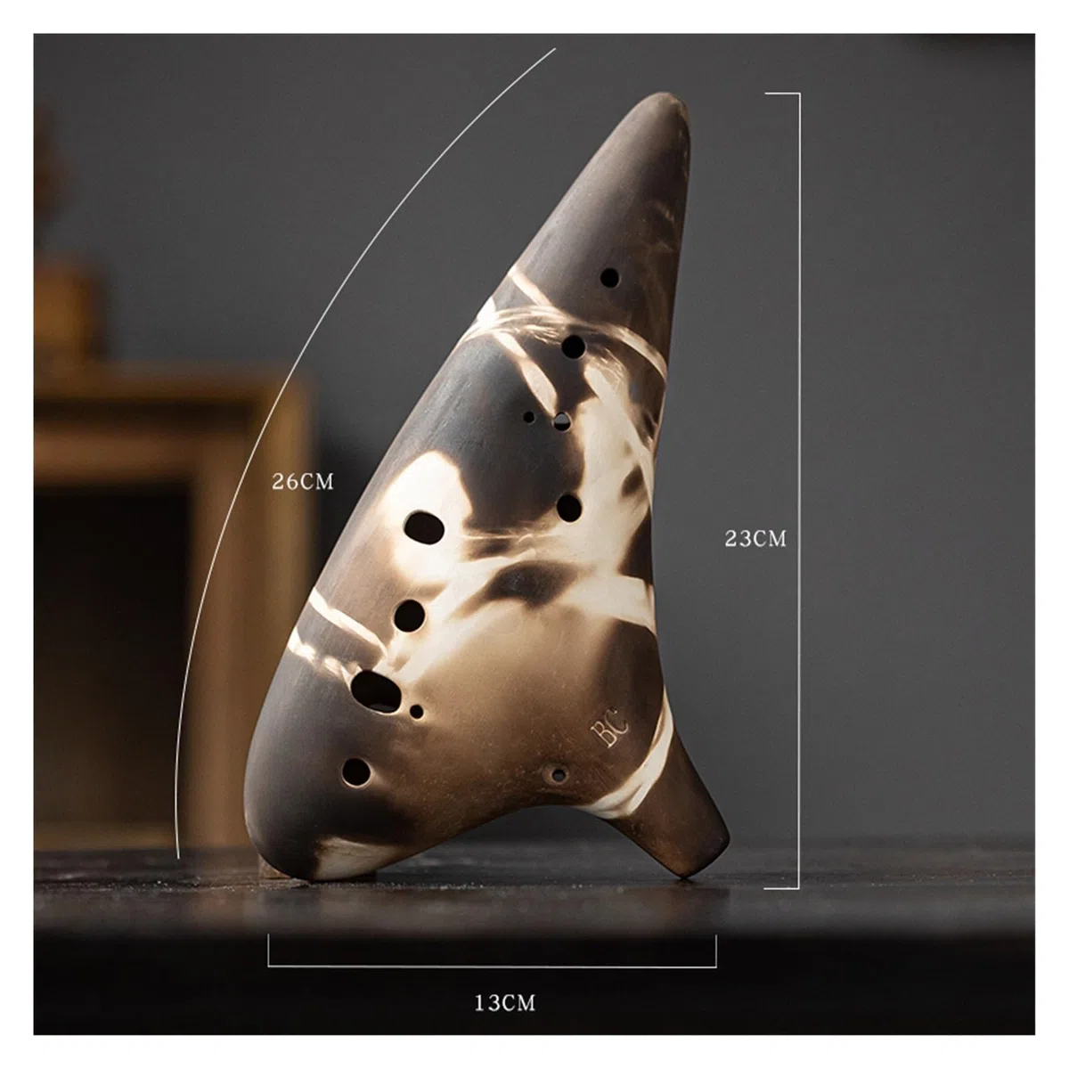 12 Loch BC Ocarina Bass Professionelle Leistung Keramik Xun Blasinstrument