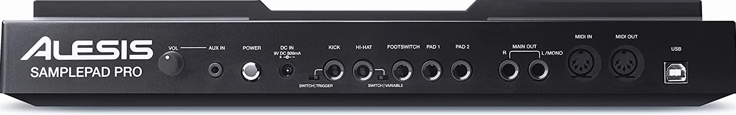 Alesis SamplePad Pro - Percussion- und Sample-Triggering-Instrument mit 8 Reaktionsschnellen Pads, LED-Beleuchtung und Über 200 Integrierten Sounds