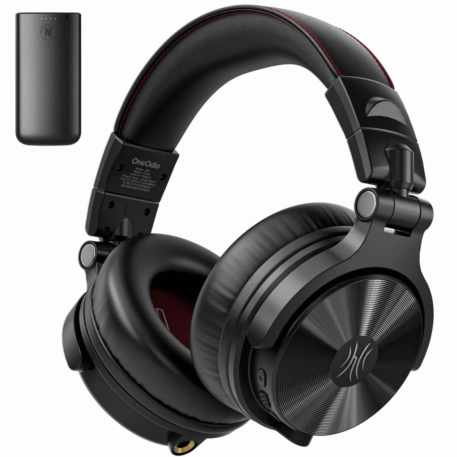 OneOdio Studio Max 2 Kabellose DJ-Kopfhörer – 9 ms Niedriglatenz, 120h Akku, LDAC, Hi-Res Wireless, 4 Modi (Transmitter/Bluetooth/3.5mm/6.35mm), Professionell für Studio/Mixing/Keyboard/Gaming