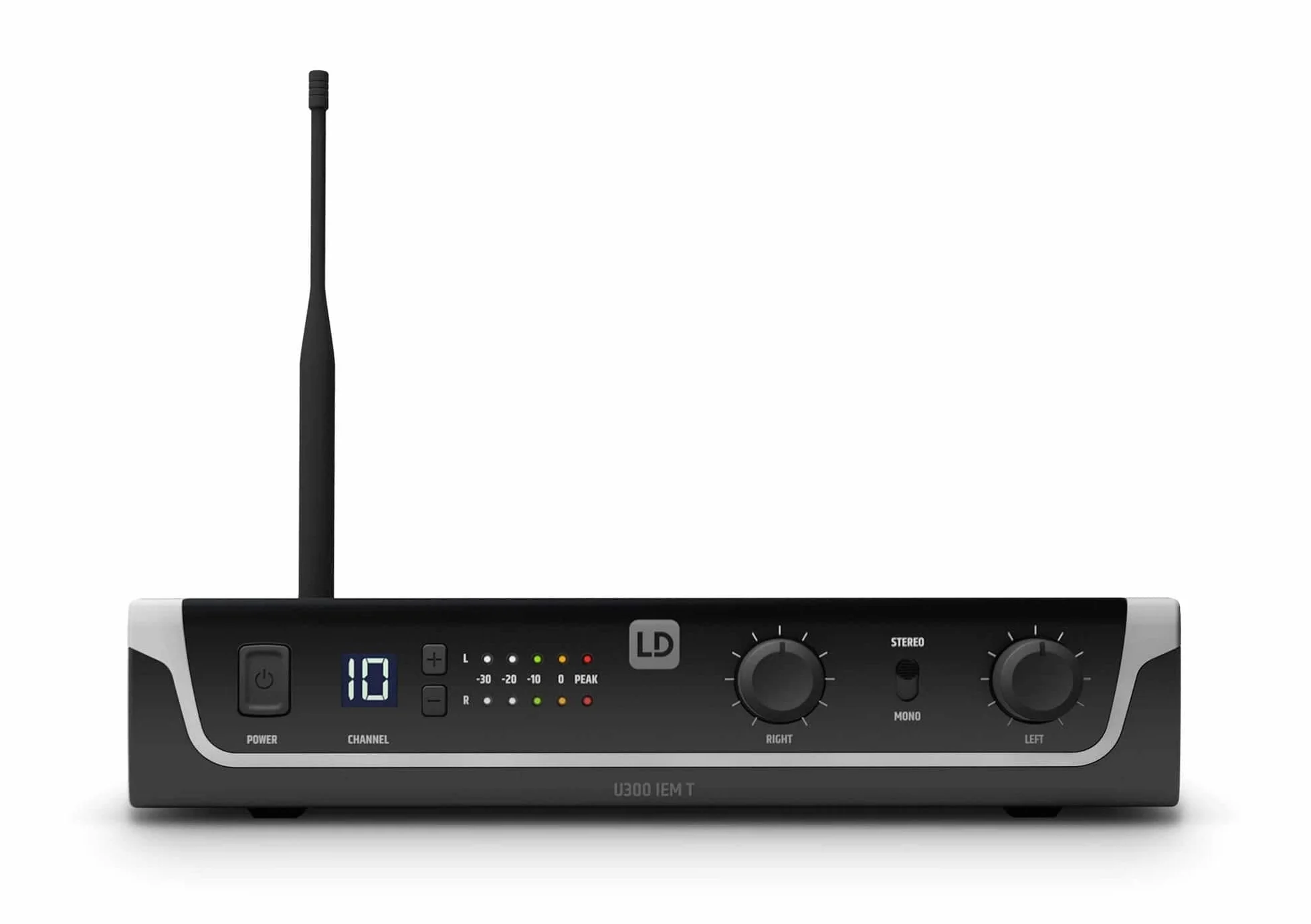 LD Systems U308 IEM - In-Ear Monitoring-System mit Sender und Bodypack, 863-865 MHz + 823-832 MHz, schwarz