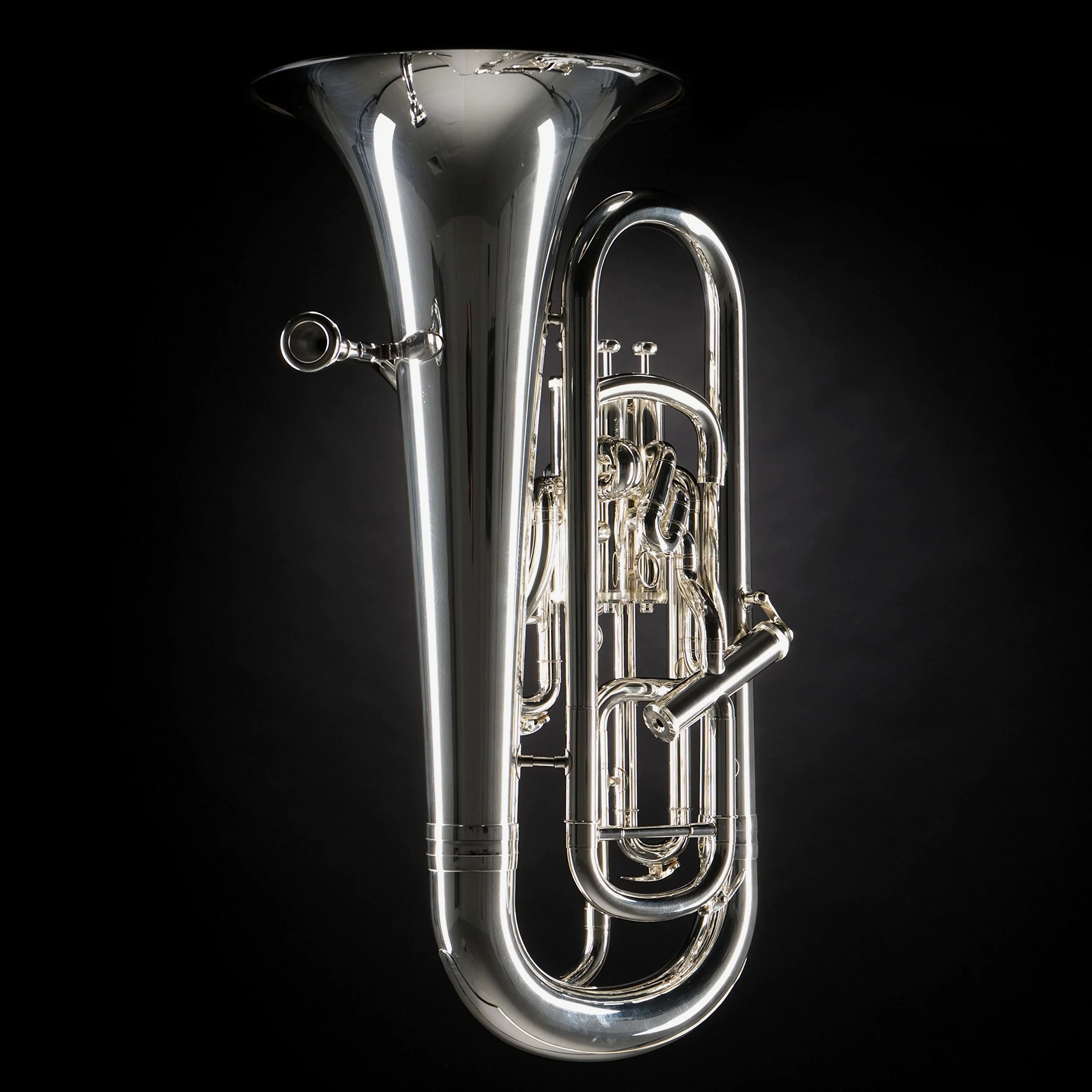 Monzani MZEP-1150S Bb-Euphonium, Vollkompensiertes Messinginstrument, Leichte Ansprache, Voll, Warmer Ton, Unproblematische Intonation, Inklusive Mundstück und Hardcase