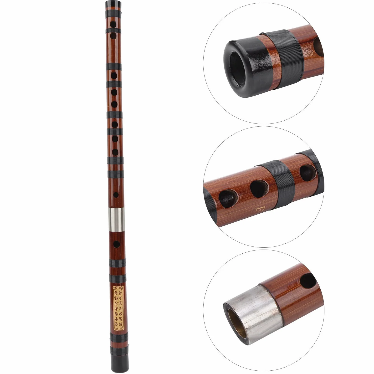Dizi Bambusflöte F-Schlüssel mit Transporttasche aus 8-jährigem Bitterbambus für professionelle Musiker, Musikenthusiasten und Traditionellmusik Anfänger