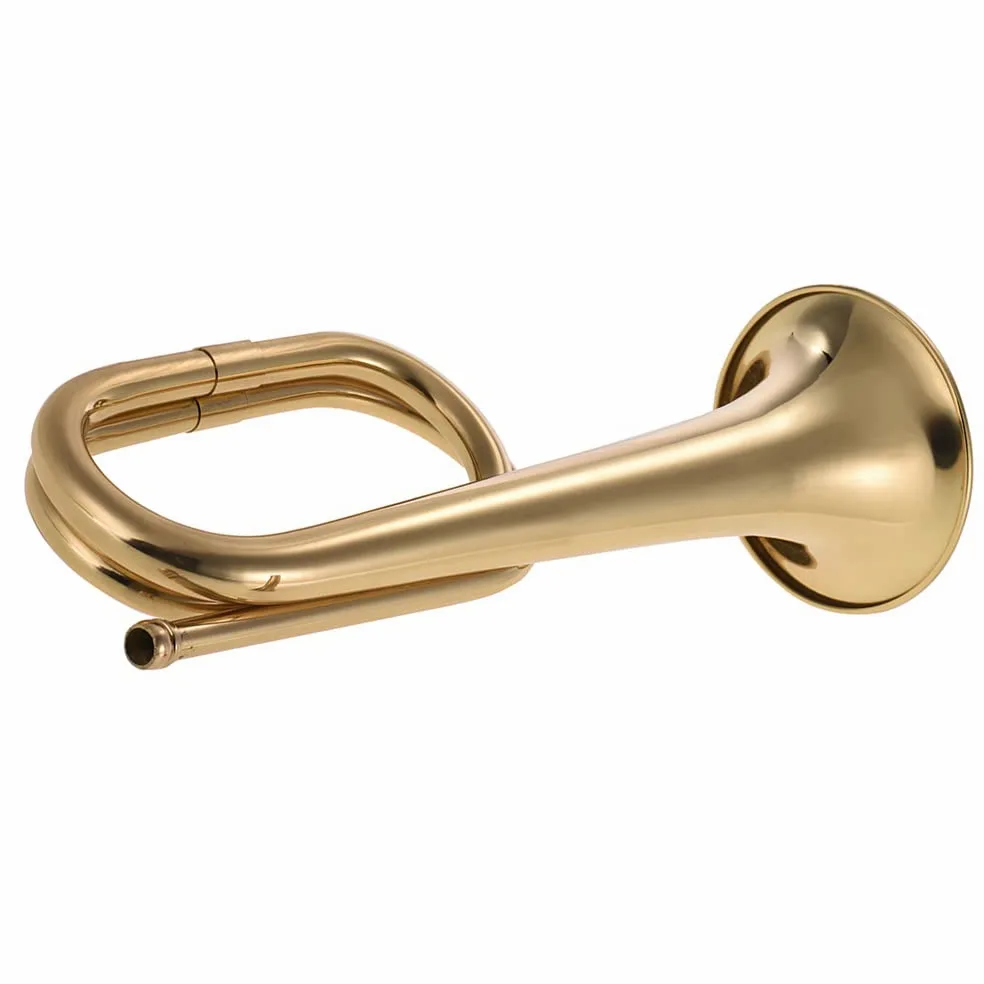 COMETX Kavallerie Trompete Signalhorn Ruf Mit Mundstück für Schulband Orchester - Messing Horn