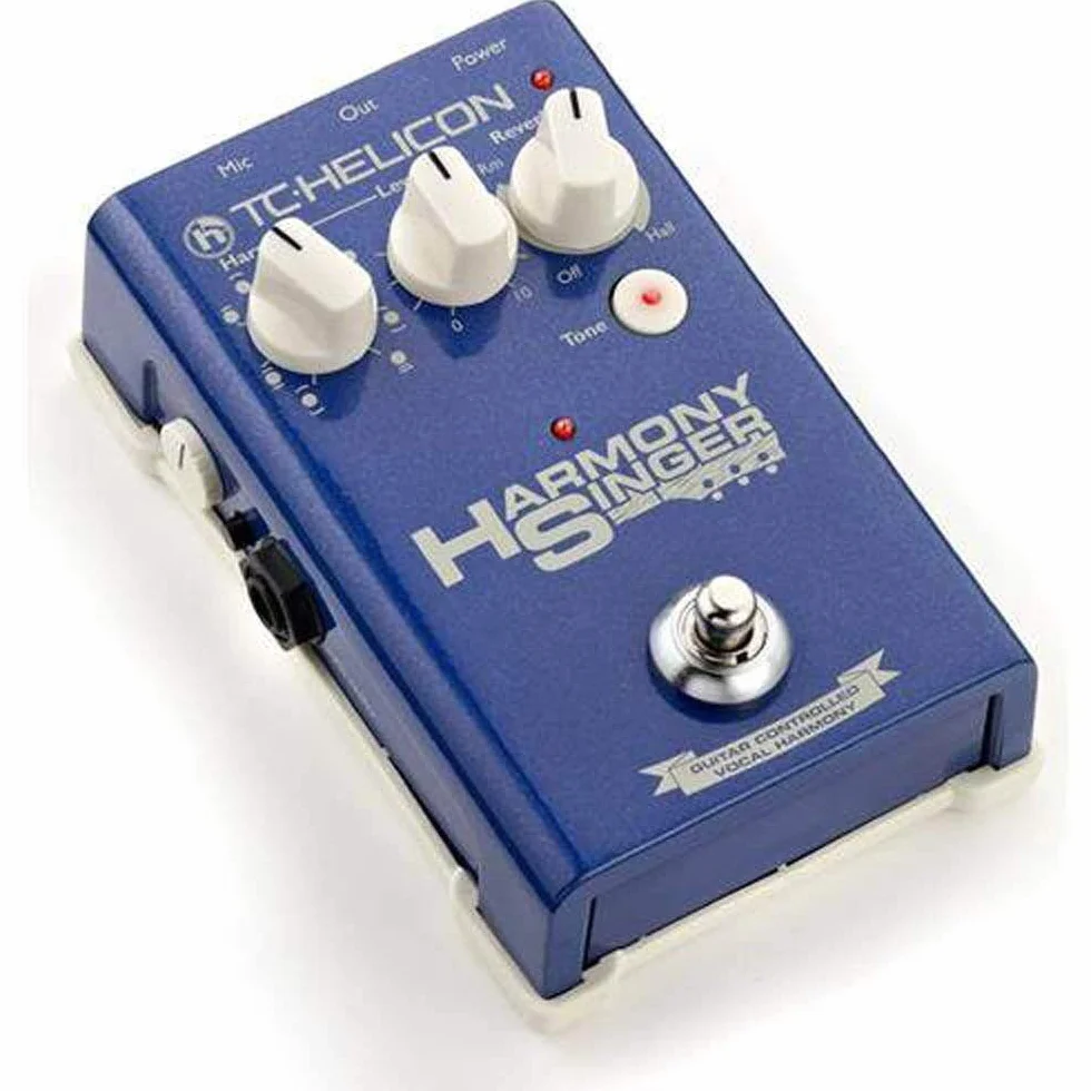 TC Helicon HARMONY SINGER 2 Batteriebetriebener Vocal Effects Stompbox mit gitarrengesteuerter Harmonie, Reverb und Klang