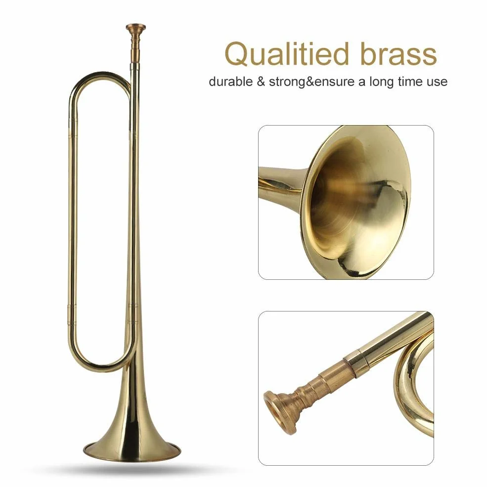Kavallerie Trompete Instrument Bugle Horn aus Messing für Schulband Schüler