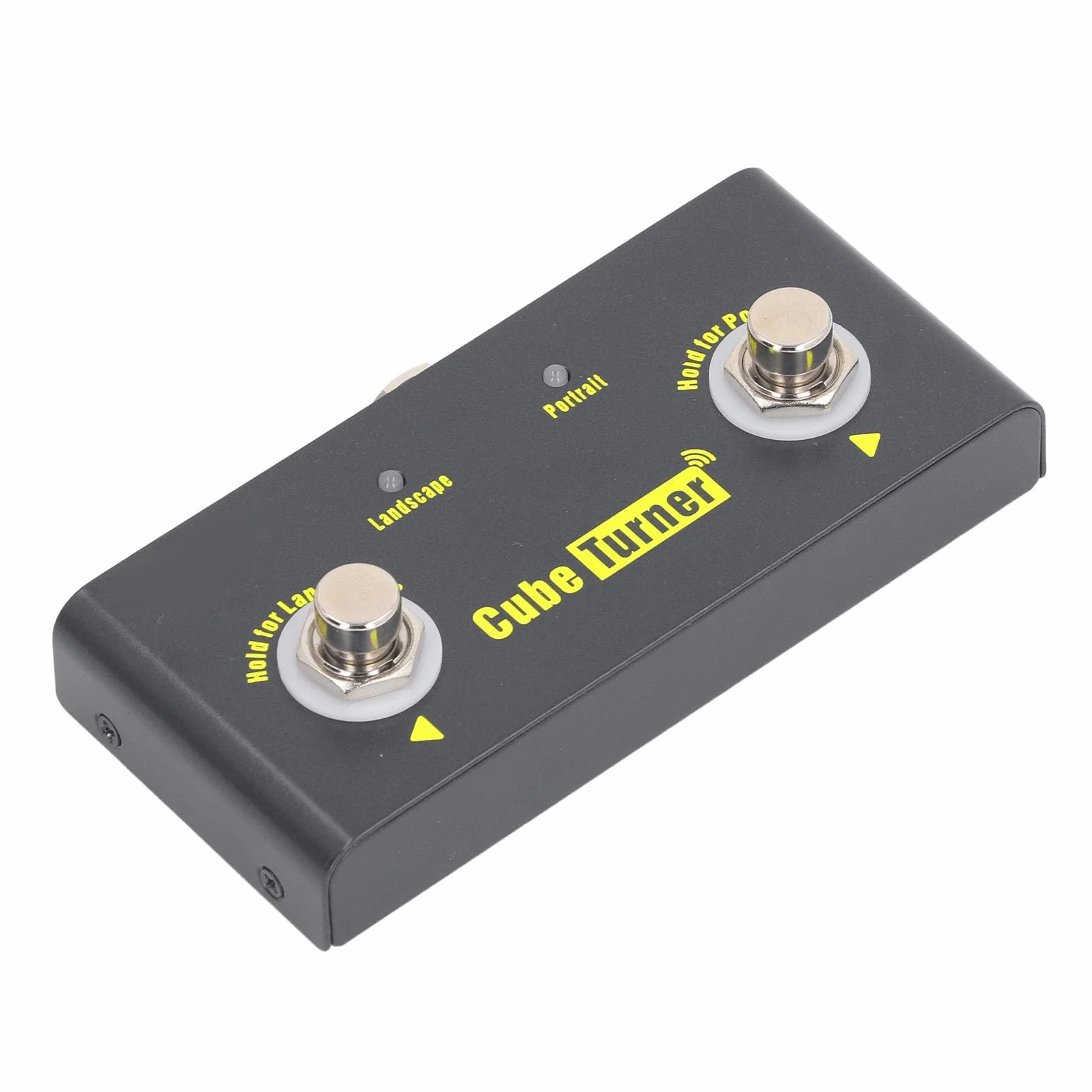 Page Turner Pedal Drahtlos 10m Reichweite Wiederaufladbar Musiknoten Fußpedal Kompatibel mit Tablets für Musiker Präsentatoren Gitarristen Robustes Metallgehäuse Tragbar für Probe