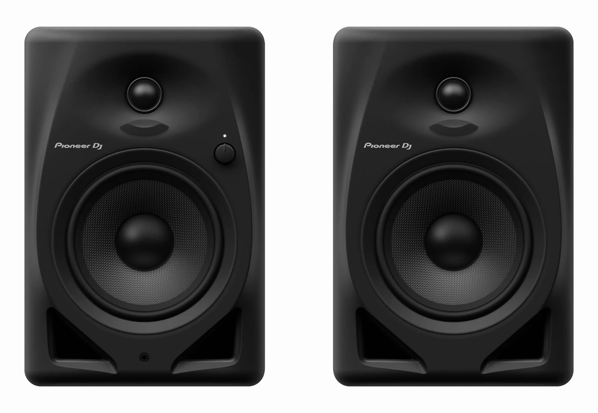 Pioneer DJ DM-50D 5 Desktopmonitorsystem (schwarz) One Size & HDJ-CUE1, DJ Kopfhörer, Schwarz