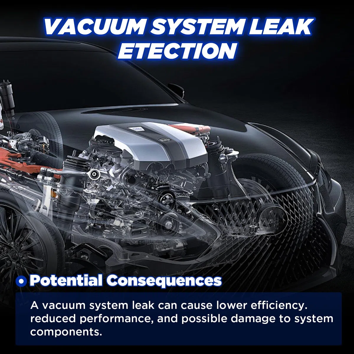 T100 EVAP Nebelmaschine Kfz Leck Detektor 12V Auto Rauchmaschine Lecksucher mit Eingebaute Luftpumpe Pipeline-Kraftstofflecksucher Vakuum Testgerät für 12V Fahrzeuge Motorräder