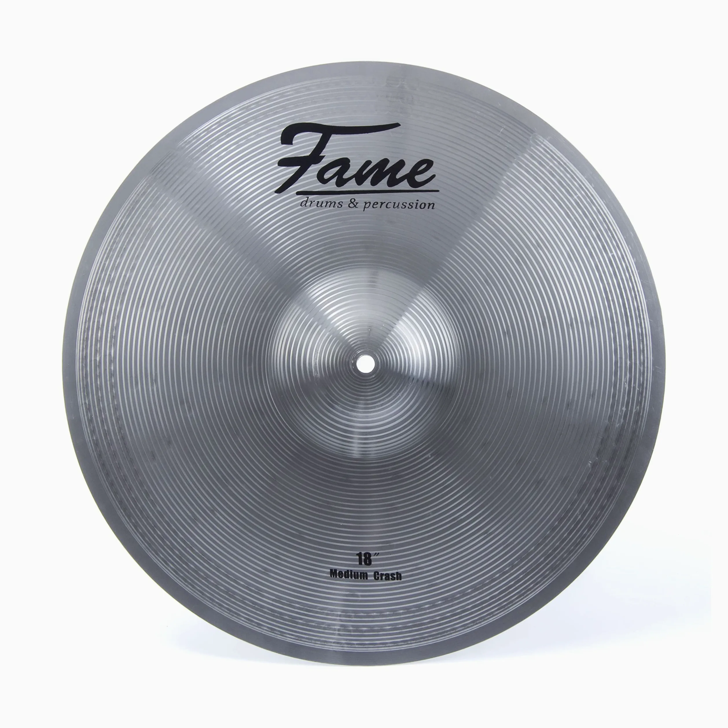 Fame Reflex Cymbal Set, 14" & 18" Crash Ride Becken, Regular Finish, Medium Stärke, 3 Teile, inklusive Drummer Handtuch