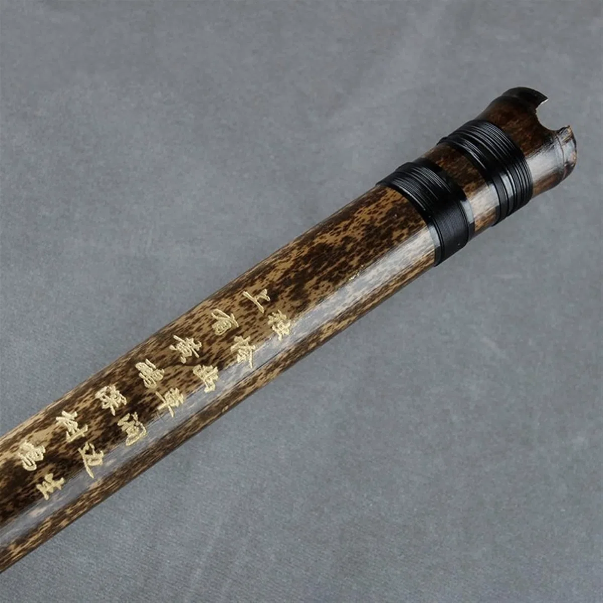 Shakuhachi 54 cm vertikale Flöte D-Key Shakuhachi 5 Löcher Bambusflöte Holzblasinstrument Bambusflöte für Anfänger