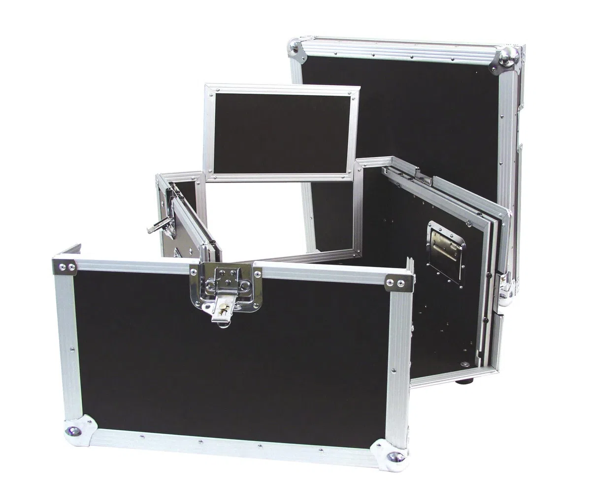 ROADINGER Spezial-Kombi-Case Profi, 4HE | Flightcase für 483-mm-Geräte (19")