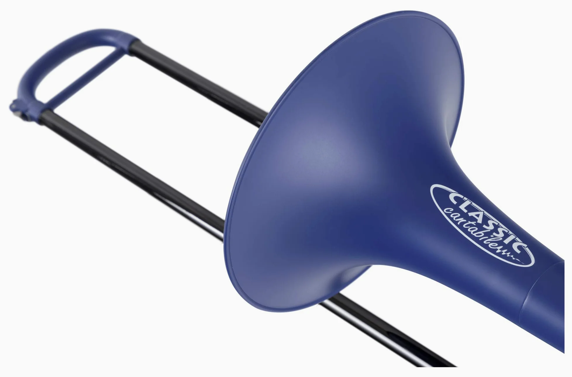Classic Cantabile MardiBrass ABS Kunststoff Quart-Posaune - Bb/F-Stimmung - Fiberglas-Zug - 850g leicht - Bohrung: 13,9 mm - inkl. Mundstück und Gigbag - matt-blau