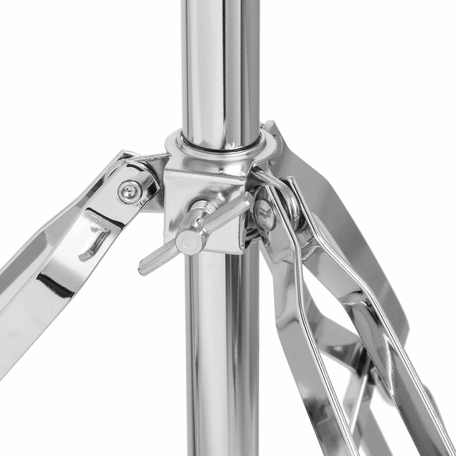 TIGER DHW14-CM Doppelstrebiger Aufrechter Cymbal-Ständer | Minimale Höhe: 70 cm, max. Höhe: 130 cm
